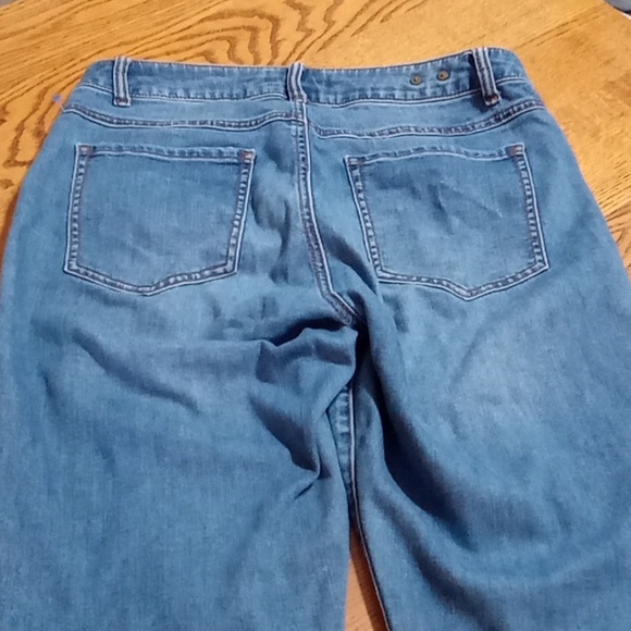 CABI Womens JEANS 10 DENIM Pants Used Preowned Faded Distressed Curvy Skinny - Picture 4 of 11